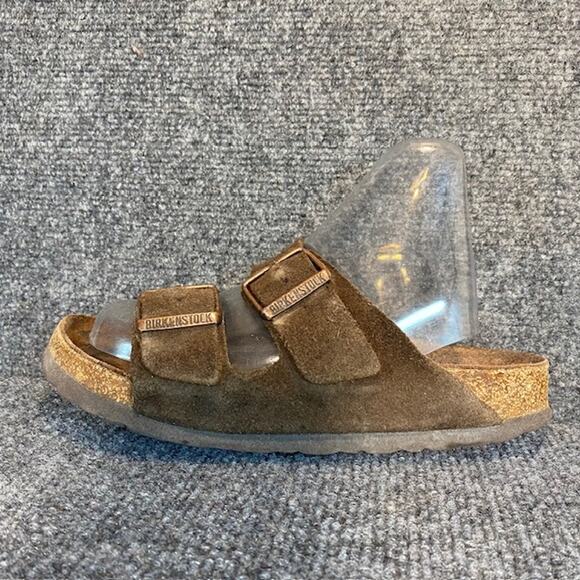 Birkenstock Other - Birkenstock Arizona Suede Sandals Size 34 Brown Comfort Shoes Women 4 Kids 3-3.5